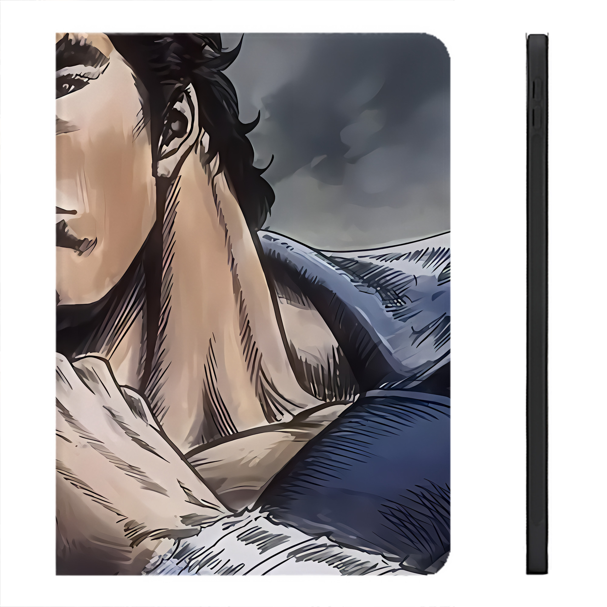 （画像用） 北斗の拳 Fist of the North Star IPadケース ペンホルダー付き ブックスタイルデザイン